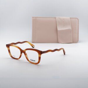 Chloe CH0090O 002 Square Eyeglasses 49mm - Havana